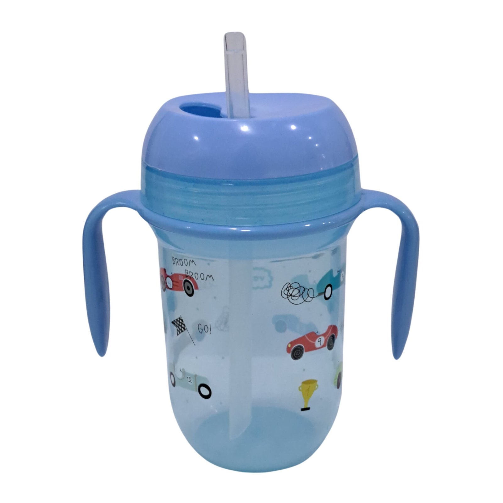 vaso con pajita azul 1