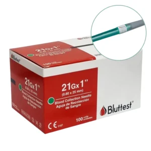 Aguja Recolección De Sangre Tipo Pen Sin Visor 21gx1 X 50