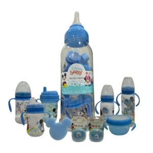Mamadera Gigante Con Accesorios Mickey Set Bebe De Disney