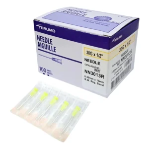 Agujas Hipodérmicas Descartables 13/3 30gx1/2 Terumo X 100