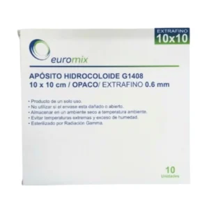 Apósito Hidrocoloide Extrafino 10x10cm (Euromix) X 10 Unidades