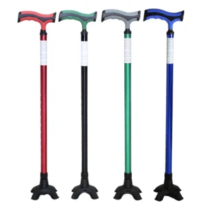 Bastón Regulable de Aluminio Base Ancha 4 Puntos