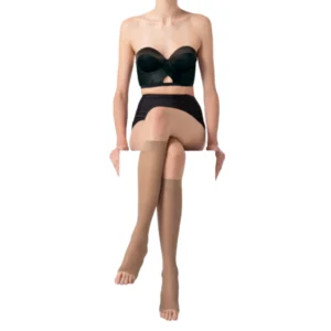 Medias De Compresion Suaves Sin Punteras 8-15mmhg Mujer 3/4